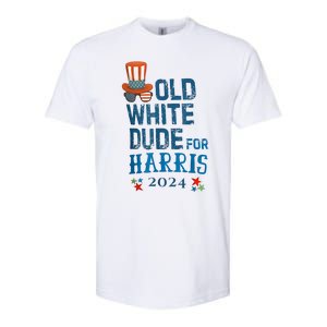 Old White Dude For Kamalaharris President 2024 Softstyle CVC T-Shirt