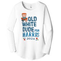 Old White Dude For Kamalaharris President 2024 Women's Perfect Tri Tunic Long Sleeve Shirt