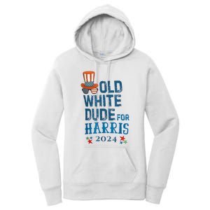 Old White Dude For Kamalaharris President 2024 Women's Pullover Hoodie