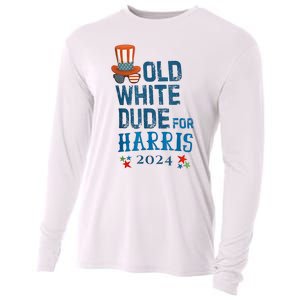 Old White Dude For Kamalaharris President 2024 Cooling Performance Long Sleeve Crew