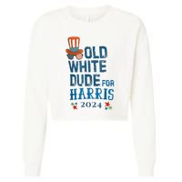 Old White Dude For Kamalaharris President 2024 Cropped Pullover Crew