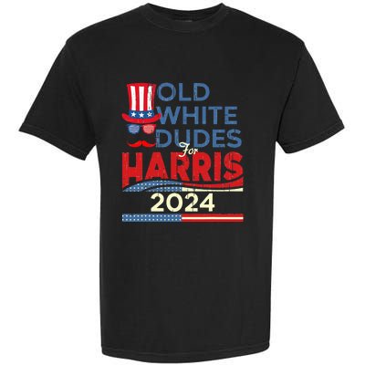 Old White Dude For Kamala Harris First Female President Garment-Dyed Heavyweight T-Shirt