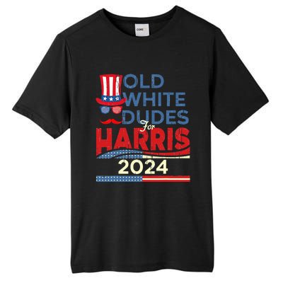 Old White Dude For Kamala Harris First Female President Tall Fusion ChromaSoft Performance T-Shirt