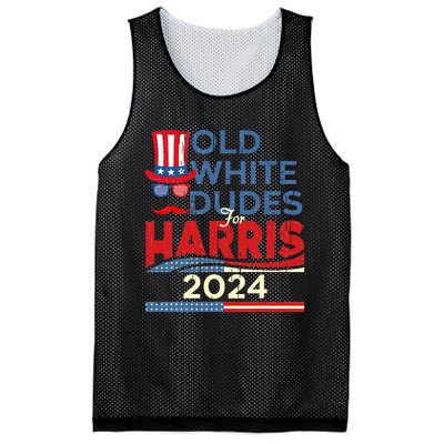 Old White Dude For Kamala Harris First Female President Mesh Reversible Basketball Jersey Tank