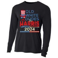 Old White Dude For Kamala Harris First Female President Cooling Performance Long Sleeve Crew