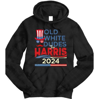 Old White Dude For Kamala Harris First Female President Tie Dye Hoodie