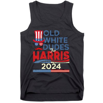 Old White Dude For Kamala Harris First Female President Tank Top