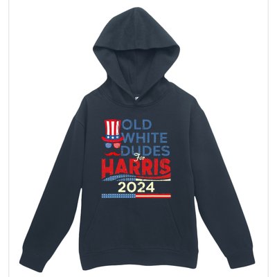 Old White Dude For Kamala Harris First Female President Urban Pullover Hoodie