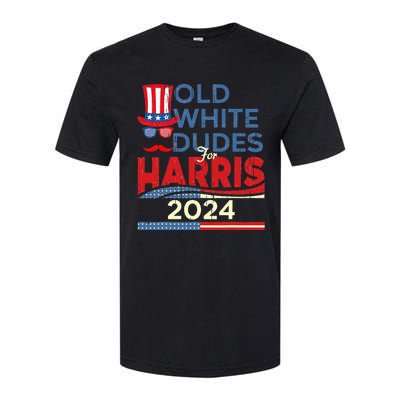 Old White Dude For Kamala Harris First Female President Softstyle CVC T-Shirt