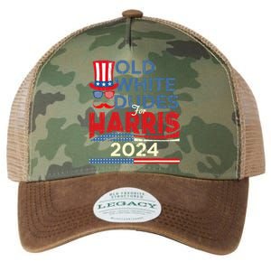 Old White Dude For Kamalaharris First Female President Legacy Tie Dye Trucker Hat