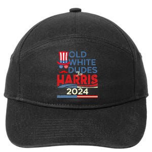 Old White Dude For Kamalaharris First Female President 7-Panel Snapback Hat