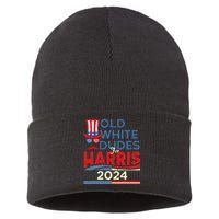 Old White Dude For Kamalaharris First Female President Sustainable Knit Beanie