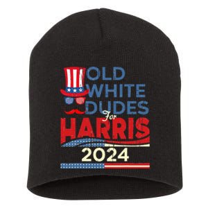 Old White Dude For Kamalaharris First Female President Short Acrylic Beanie