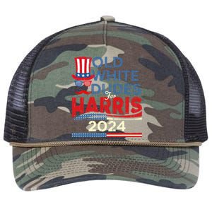 Old White Dude For Kamalaharris First Female President Retro Rope Trucker Hat Cap