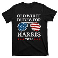 Old White Dudes For Harris Sunglasses Dad Papa For Kamala T-Shirt