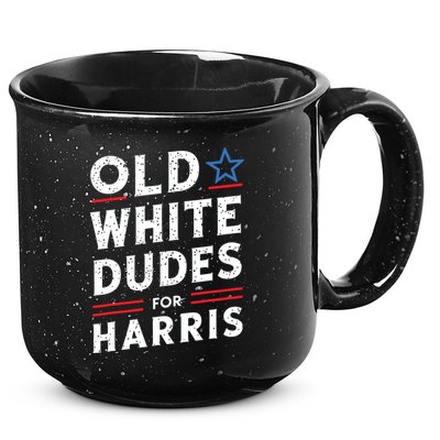 Old White Dudes For Harris Kamala 2024 15oz Campfire Ceramic Mug