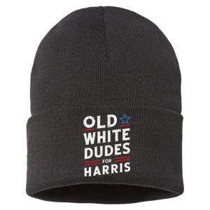 Old White Dudes For Harris Kamala 2024 Sustainable Knit Beanie