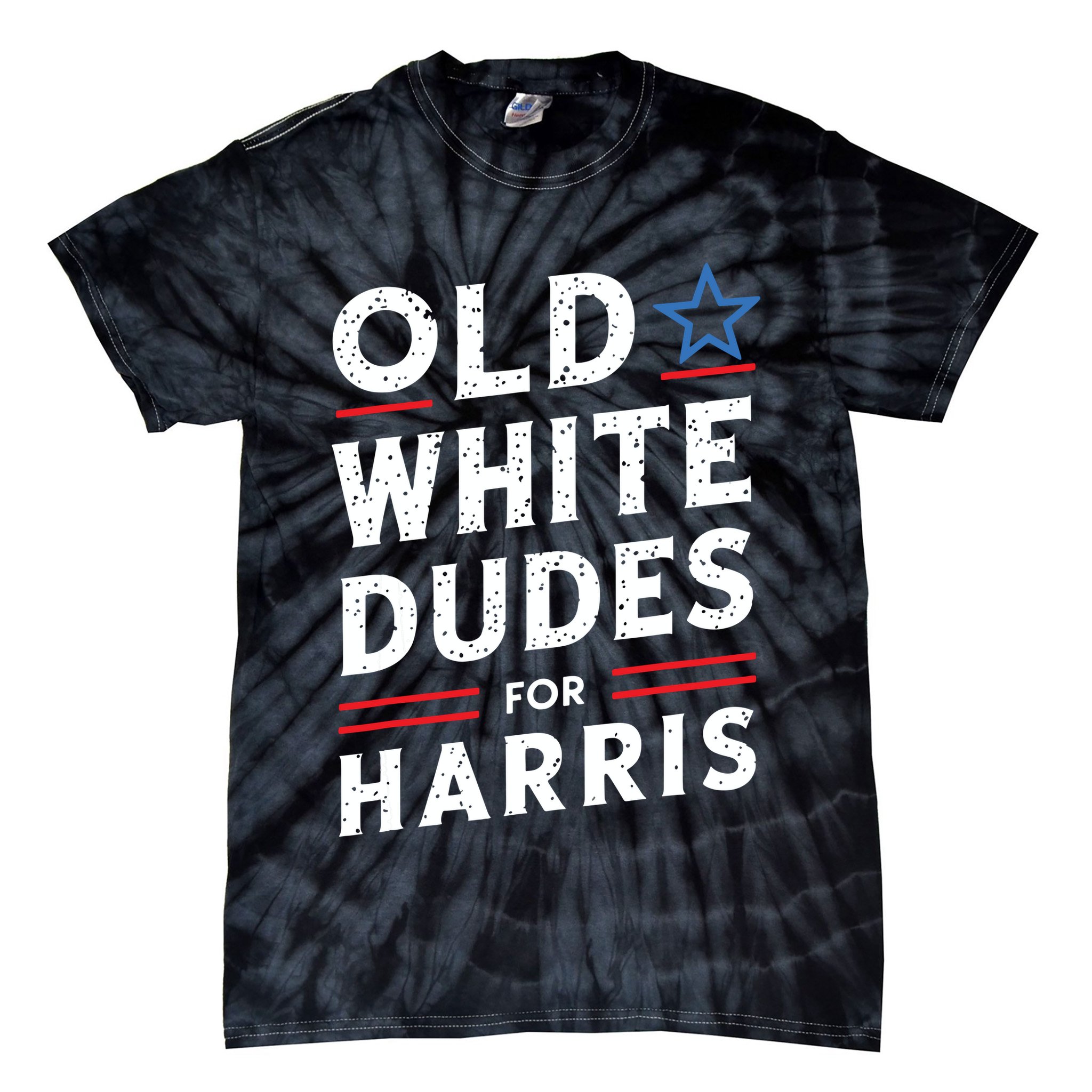 Old White Dudes For Harris Kamala 2024 Tie-Dye T-Shirt