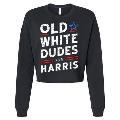 Old White Dudes For Harris Kamala 2024 Cropped Pullover Crew