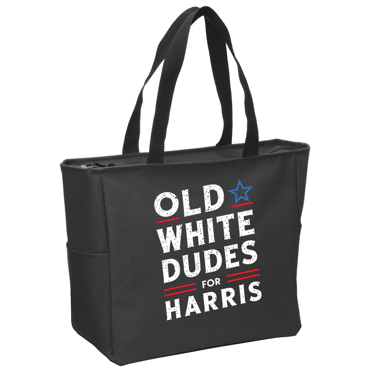 Old White Dudes For Harris Kamala 2024 Zip Tote Bag