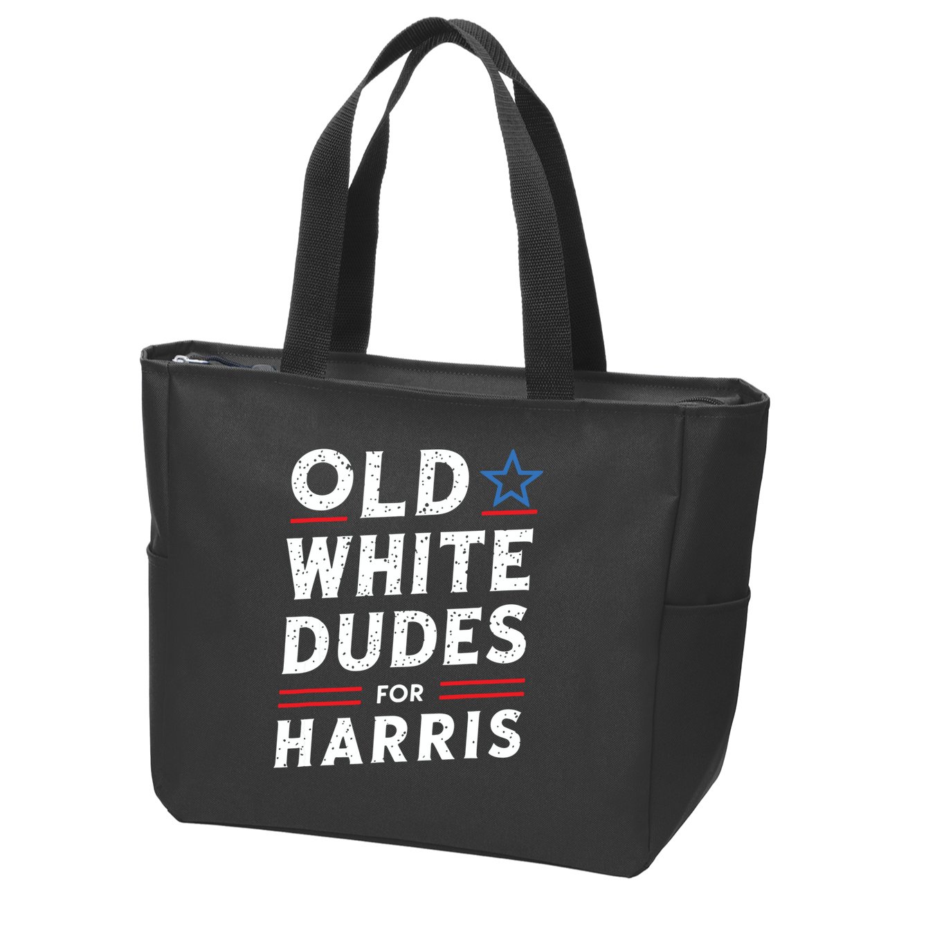 Old White Dudes For Harris Kamala 2024 Zip Tote Bag