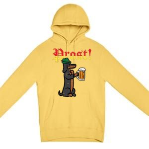 Oktoberfest Wiener Dog Prost German Costume Premium Pullover Hoodie