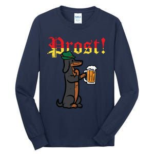 Oktoberfest Wiener Dog Prost German Costume Tall Long Sleeve T-Shirt