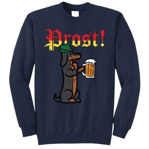 Oktoberfest Wiener Dog Prost German Costume Tall Sweatshirt