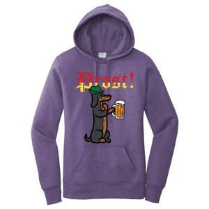 Oktoberfest Wiener Dog Prost German Costume Women's Pullover Hoodie