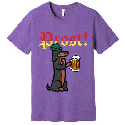 Oktoberfest Wiener Dog Prost German Costume Premium T-Shirt