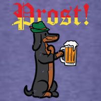 Oktoberfest Wiener Dog Prost German Costume Kids T-Shirt