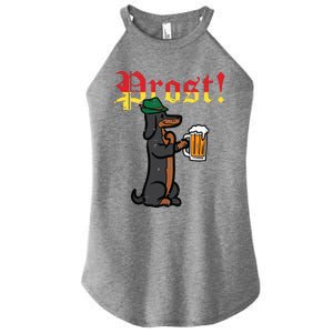 Oktoberfest Wiener Dog Prost German Costume Women's Perfect Tri Rocker Tank