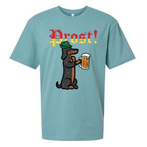 Oktoberfest Wiener Dog Prost German Costume Sueded Cloud Jersey T-Shirt