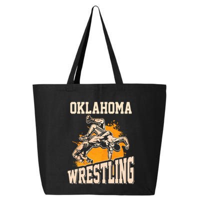 Oklahoma Wrestling Dad Mom Gift For Wrestler Son 25L Jumbo Tote