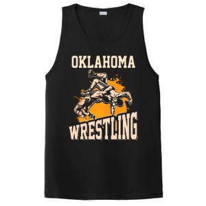 Oklahoma Wrestling Dad Mom Gift For Wrestler Son PosiCharge Competitor Tank