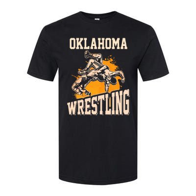 Oklahoma Wrestling Dad Mom Gift For Wrestler Son Softstyle® CVC T-Shirt