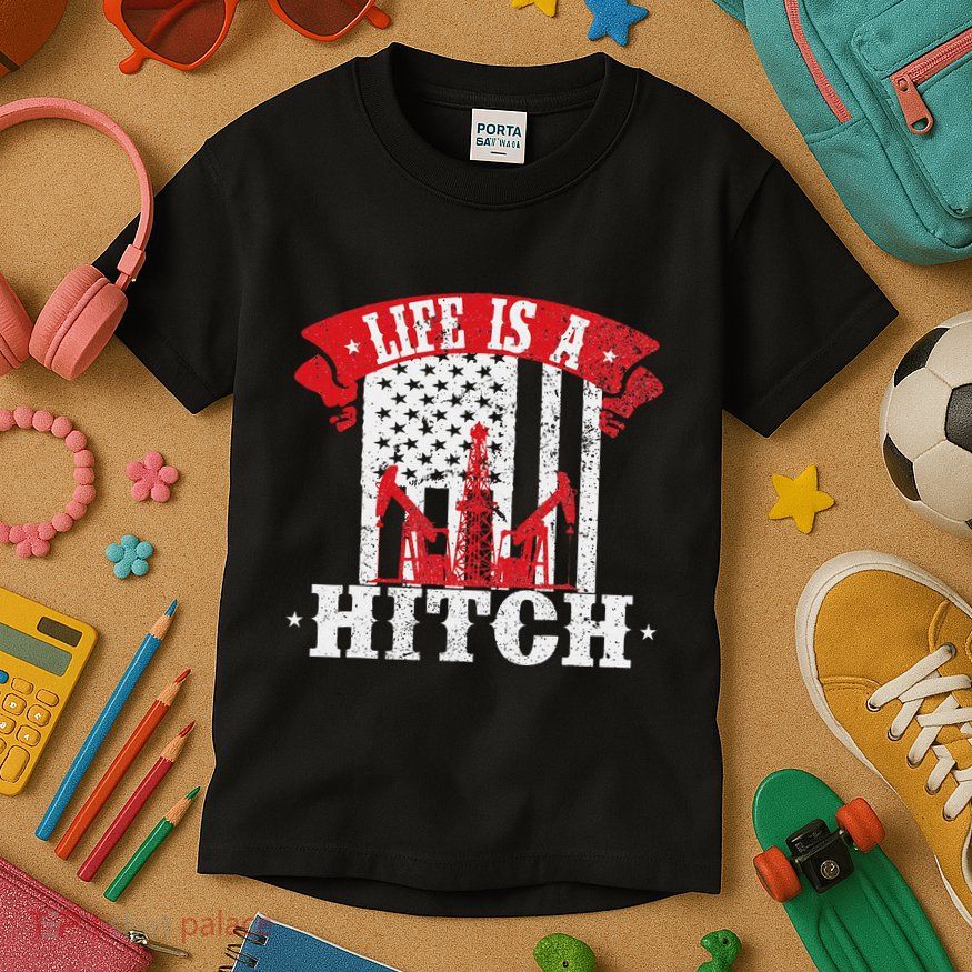 Oilfield Worker Driller Fracker Oilman Oil Rig Kids T-Shirt