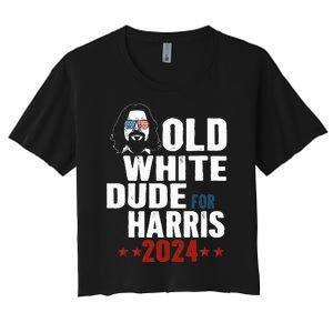 Old White Dudes For Kamala Harris Sunglasses Usa Man Women's Crop Top Tee