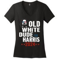 Old White Dudes For Kamala Harris Sunglasses Usa Man Women's V-Neck T-Shirt