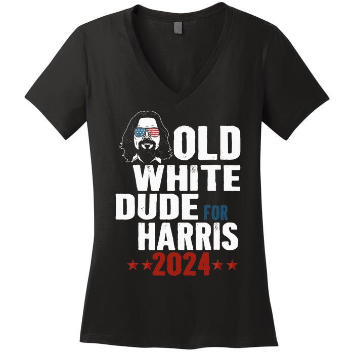 Old White Dudes For Kamala Harris Sunglasses Usa Man Women's V-Neck T-Shirt