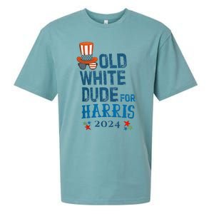 Old White Dude For Kamala Harris President 2024 Sueded Cloud Jersey T-Shirt