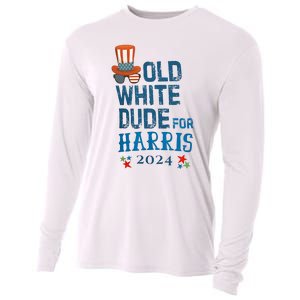 Old White Dude For Kamala Harris President 2024 Cooling Performance Long Sleeve Crew