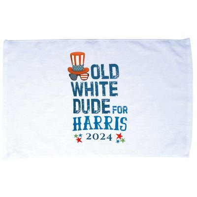 Old White Dude For Kamala Harris President 2024 Microfiber Hand Towel