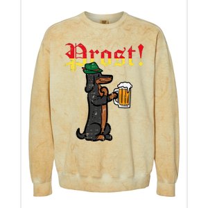 Oktoberfest Wiener Dog Prost German Costume Colorblast Crewneck Sweatshirt