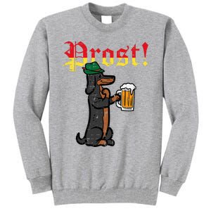 Oktoberfest Wiener Dog Prost German Costume Tall Sweatshirt