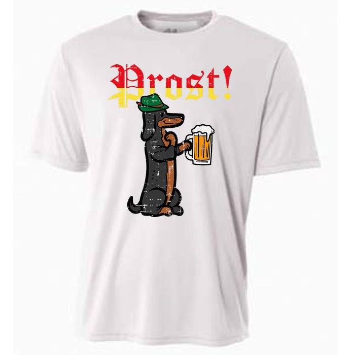 Oktoberfest Wiener Dog Prost German Costume Cooling Performance Crew T-Shirt