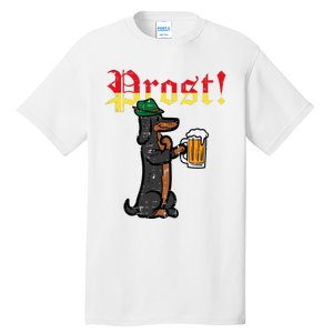 Oktoberfest Wiener Dog Prost German Costume Tall T-Shirt