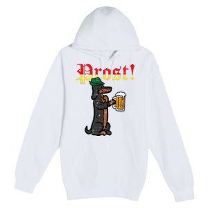 Oktoberfest Wiener Dog Prost German Costume Premium Pullover Hoodie