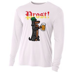 Oktoberfest Wiener Dog Prost German Costume Cooling Performance Long Sleeve Crew