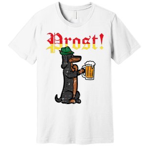 Oktoberfest Wiener Dog Prost German Costume Premium T-Shirt